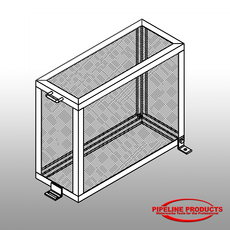 BFE-100-PC - 1" Backflow enclosure (12W X 30L X 24H) - Powder coat prime & color