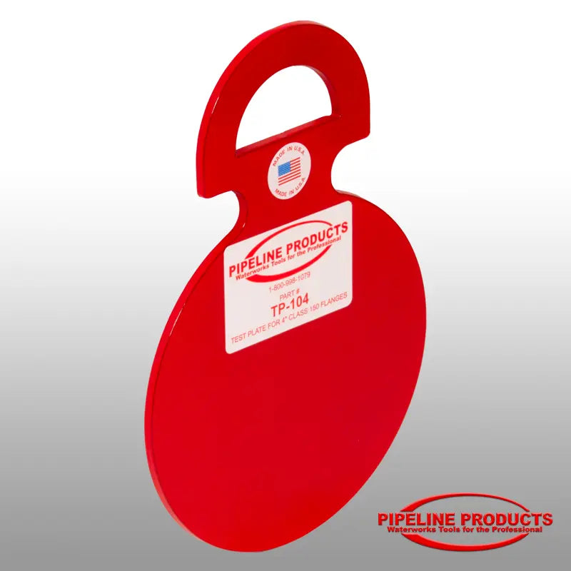 TP-104 - 4" class 150 flange test plate - 3/16" 4130 steel Pipeline Products