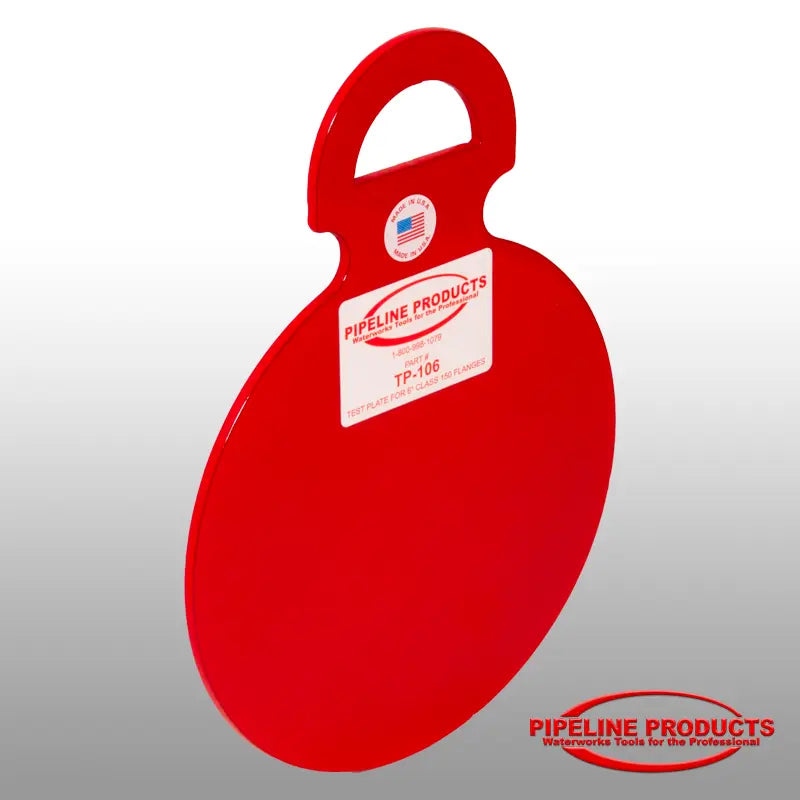 TP-106 - 6" class 150 flange test plate - 3/16" 4130 steel Pipeline Products