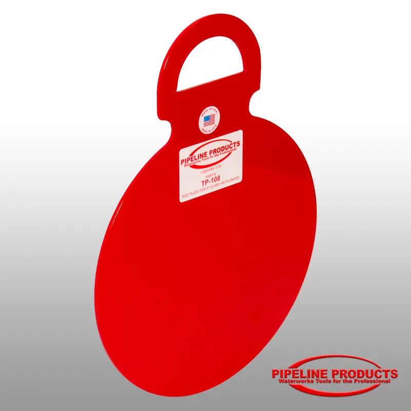 TP-108 - 8" class 150 flange test plate - 3/16" 4130 steel Pipeline Products