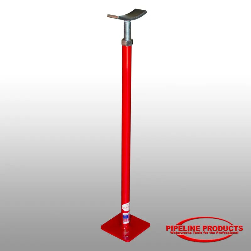 PS-100-S - Saddle mount top - Zinc plated, 1" base riser - Powder Coated Red Pipeline Products