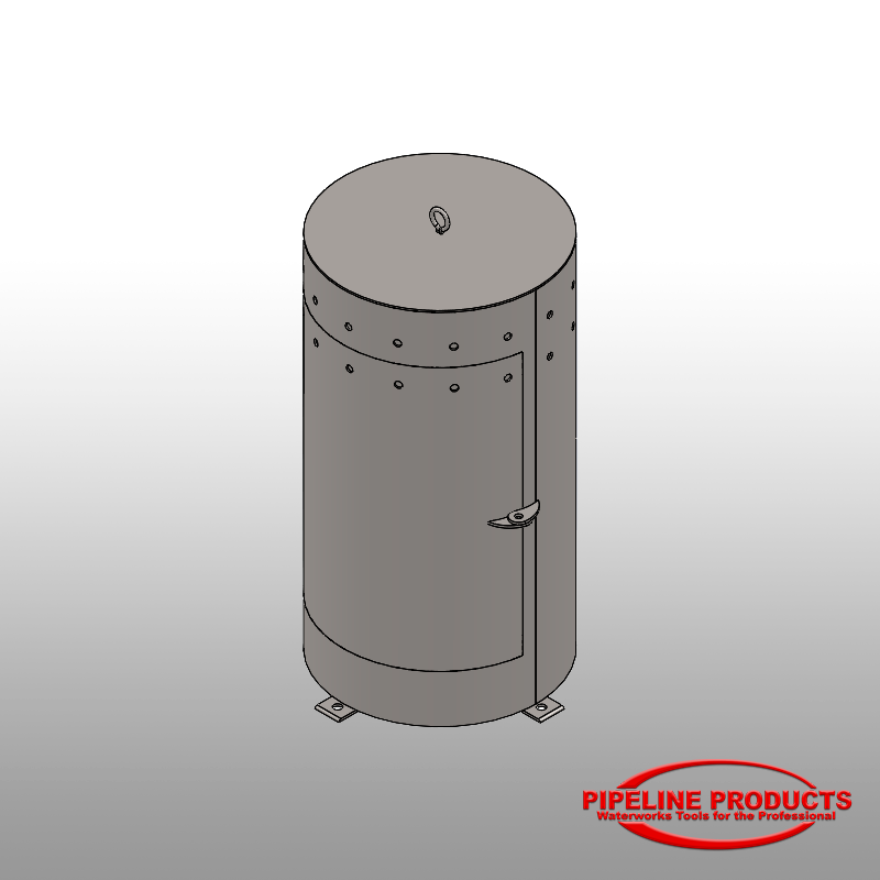 VC-316 - 16" dia. x 30" air vac cover with door