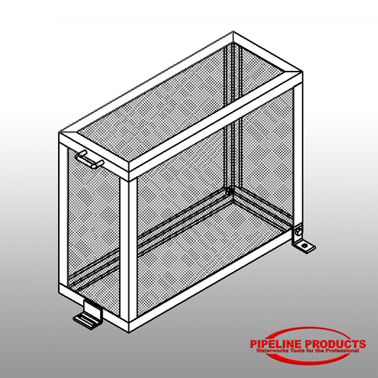 BFE-100-PC - 1" Backflow enclosure (12W X 30L X 24H) - Powder coat prime & color