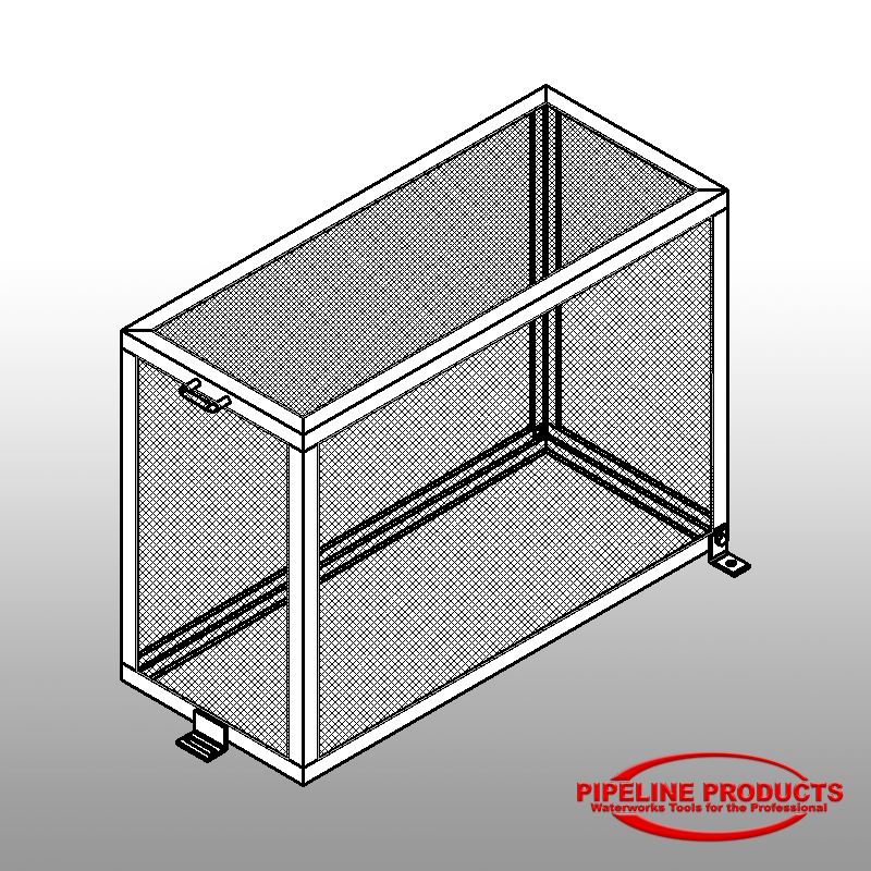BFE-200-PC - 1-1/2" & 2" Backflow enclosure (18W X 42L X 30H) - Powder coat prime & color