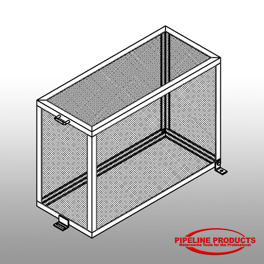 BFE-200-PC - 1-1/2" & 2" Backflow enclosure (18W X 42L X 30H) - Powder coat prime & color