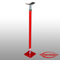 PS-100-S - Saddle mount top - Zinc plated, 1" base riser - Powder Coated Red