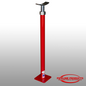 PS-200-S - Saddle mount top - Zinc plated, 2" base riser - Powder Coated Red