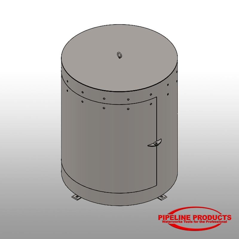 VC-330 - 30" dia. x 36" air vac cover with door