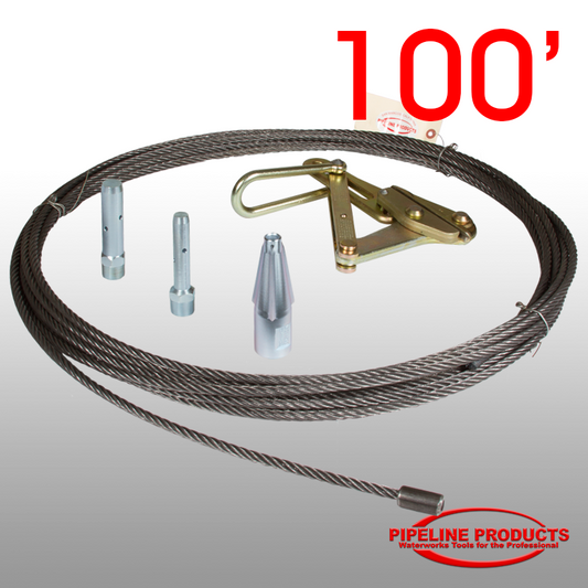 WW-500-100 - Waterline replacement kit with 100' long pulling cable