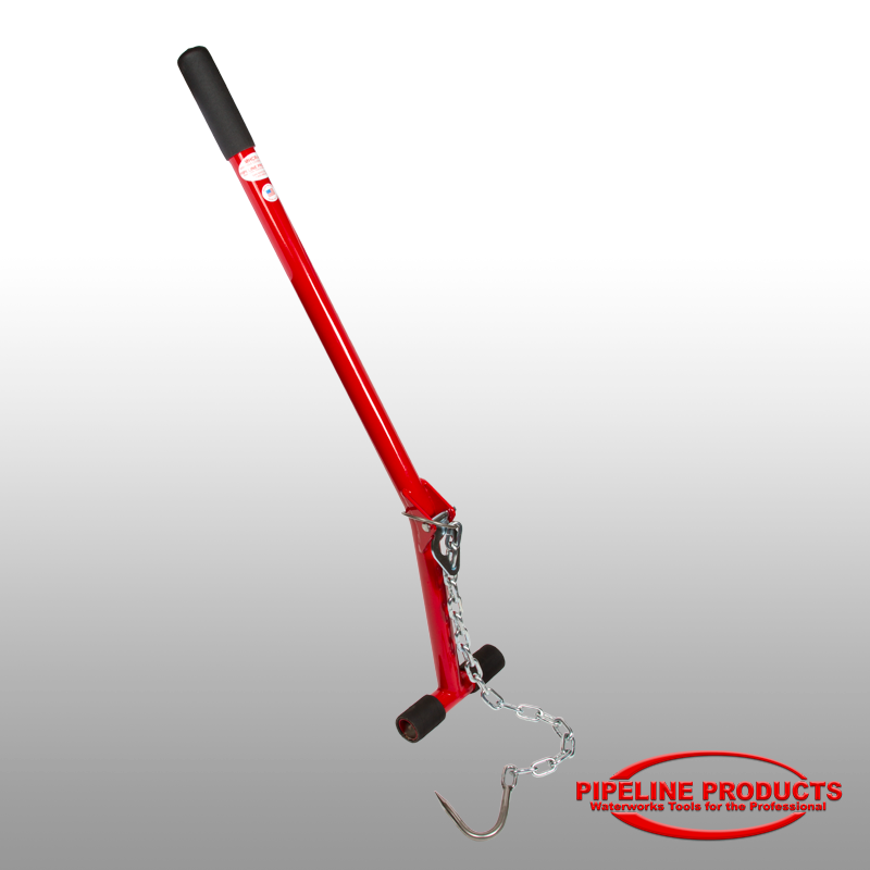 MHCR-600 - Leverage manhole lid lifter with chain & hook - Pipeline Products
