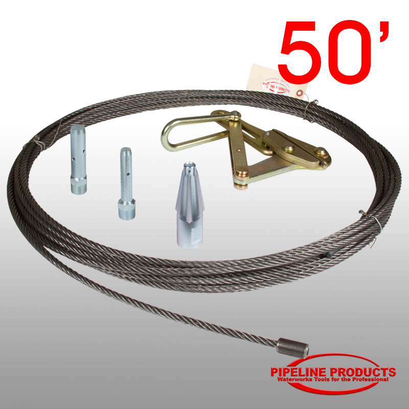 WW-500-50 - Waterline replacement kit with 50' long pulling cable